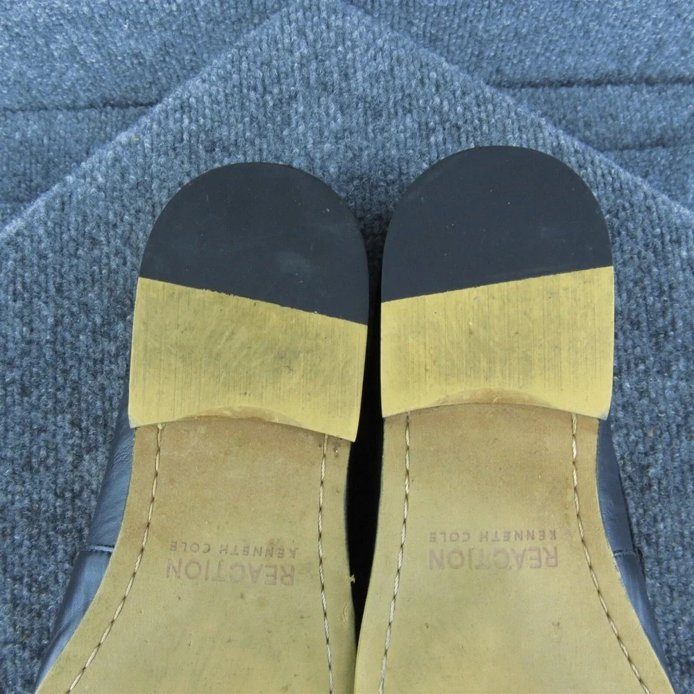 Kenneth Cole Reaction Crespo Horsebit Men Loafer Black Synthetic Slip On Sz‎ 9.5